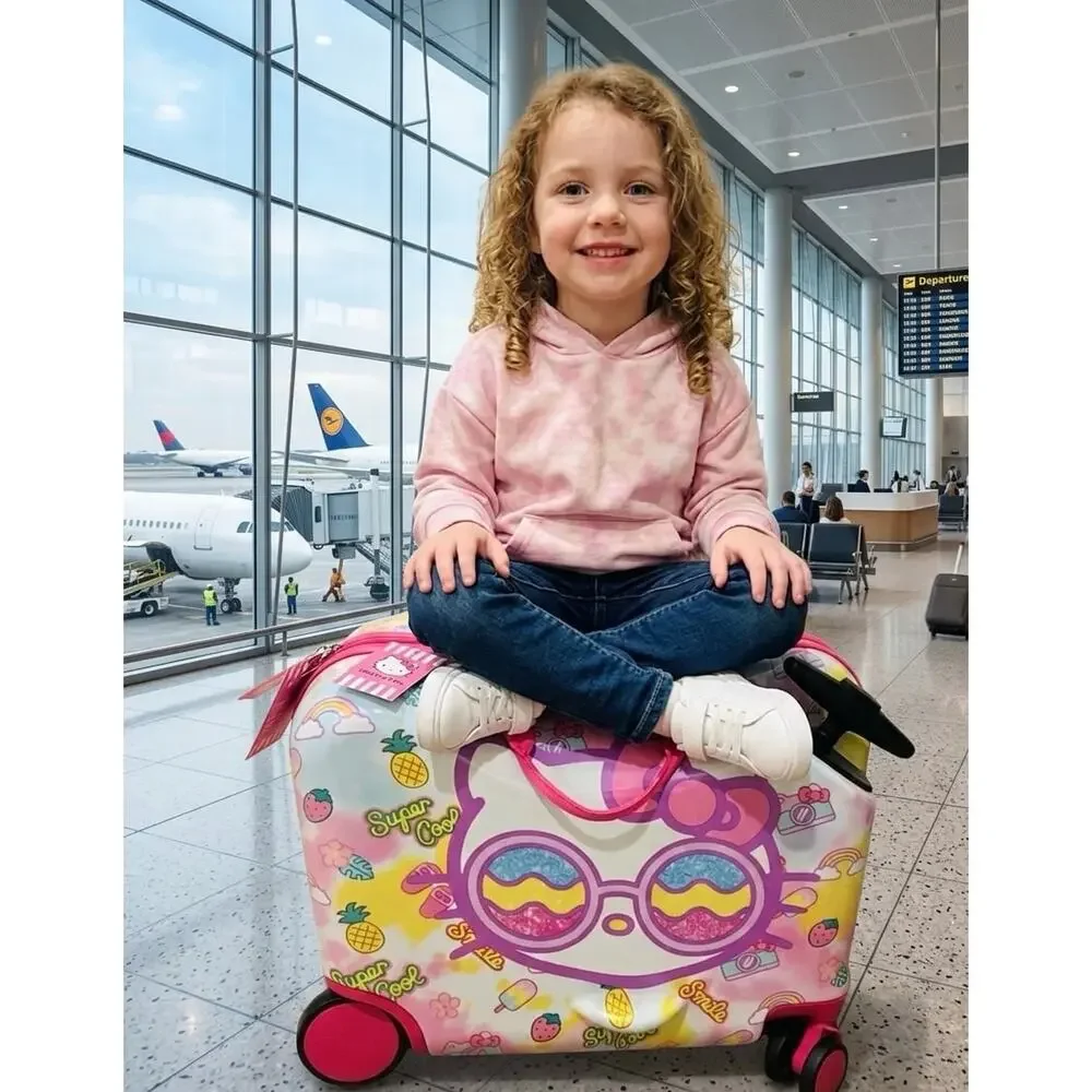 NWT❤️Hello Kitty 2-in-1 Kids 18” Suitcase & Ride-On Luggage